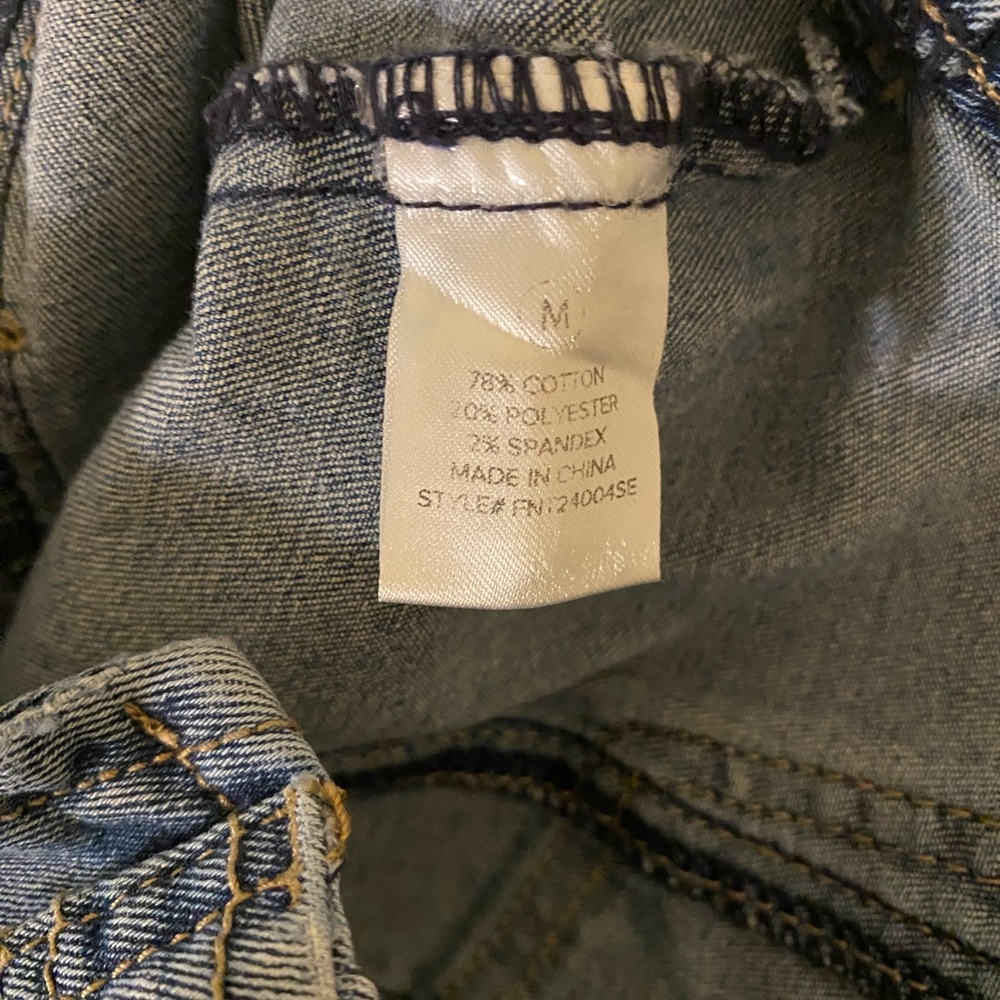 Fashion Nova-Buckle Bunny Denim Corset Top - Medium - Picture 9 of 9